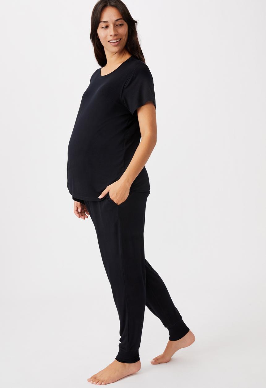 Cotton On - Sleep recovery maternity pant - black