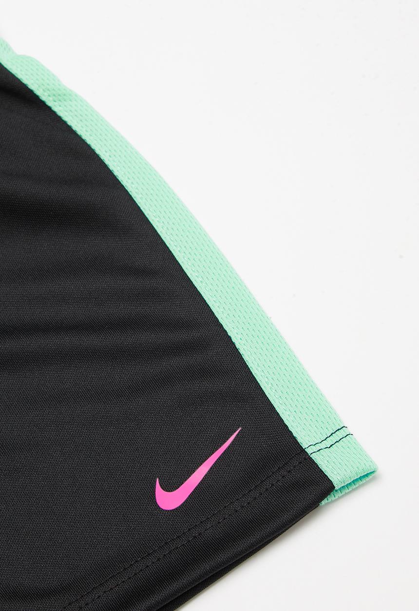 Nike - Nike boys just do it top & short set - black & green 