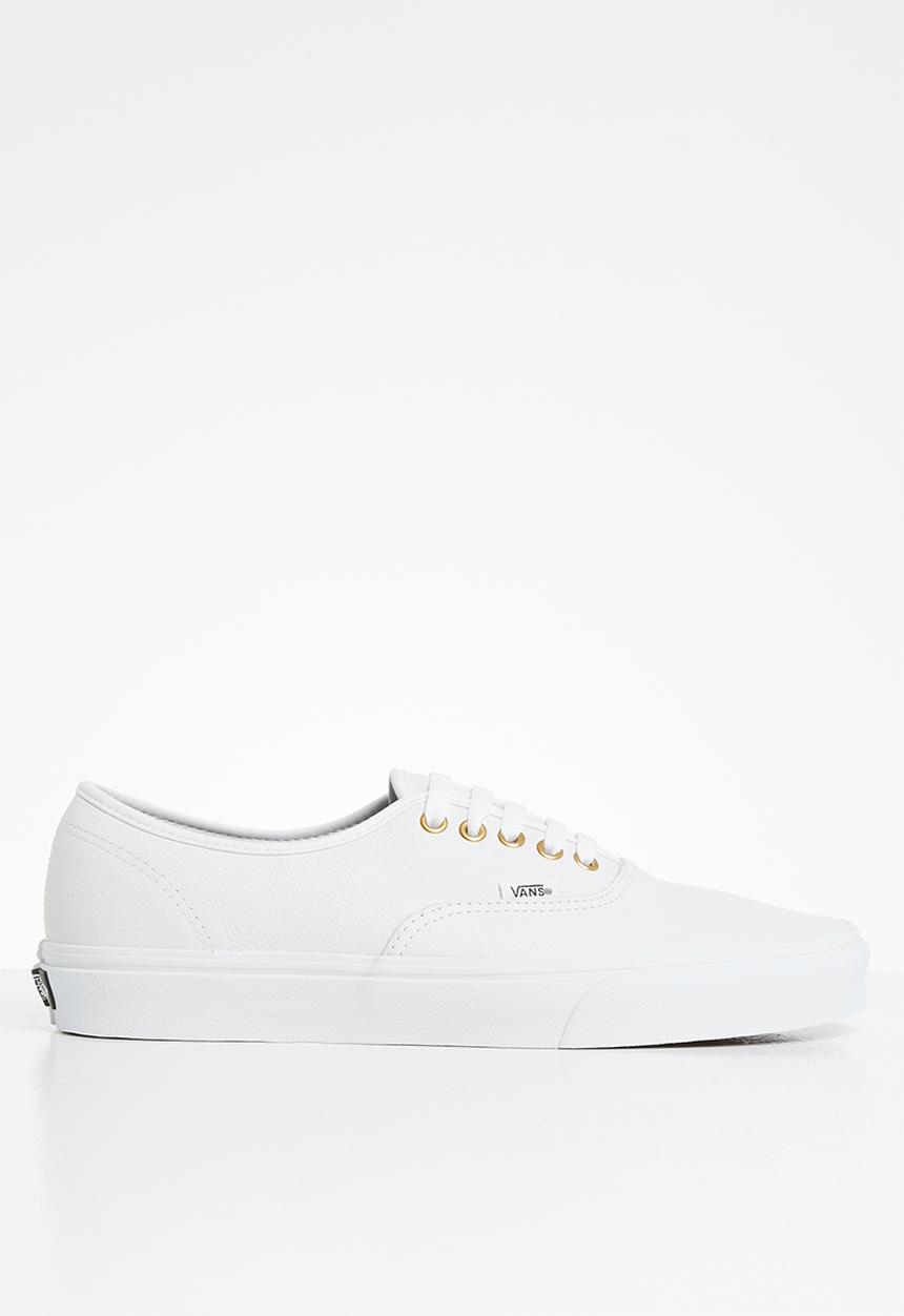 Vans - Ua authentic - (leather) true white/true white