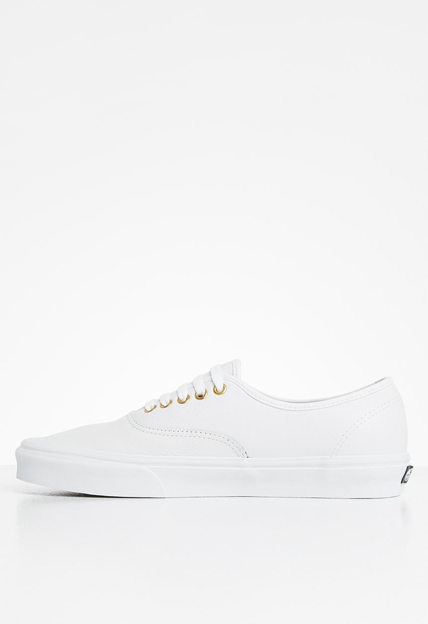 Vans - Ua authentic - (leather) true white/true white