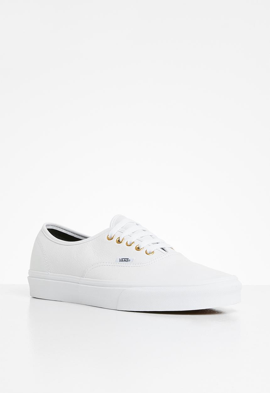 Vans - Ua authentic - (leather) true white/true white