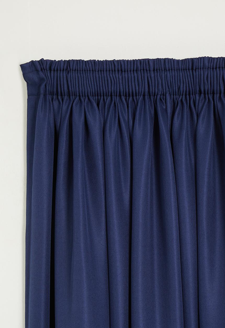 Sixth Floor - Metro self-lined taped curtain - navy