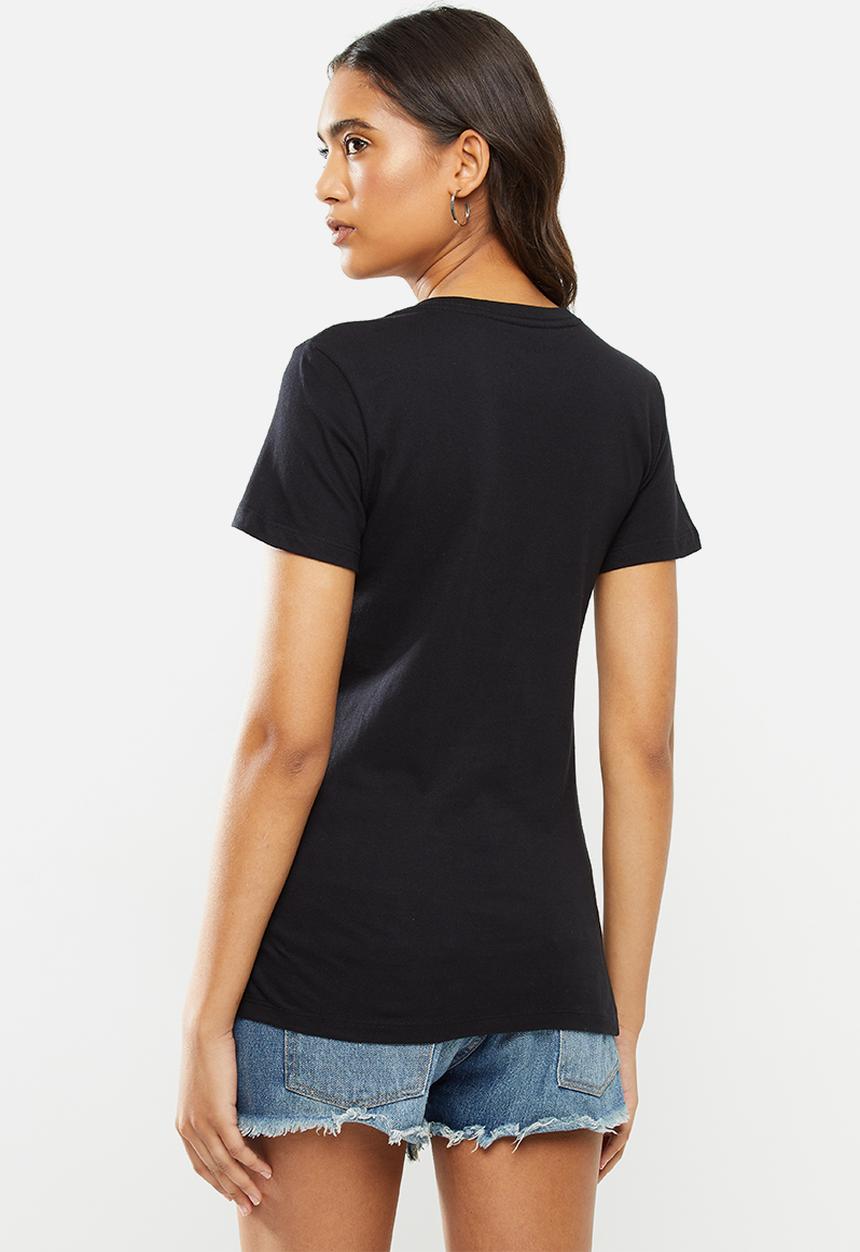 Fox - Flutter crew short sleeve tee - black