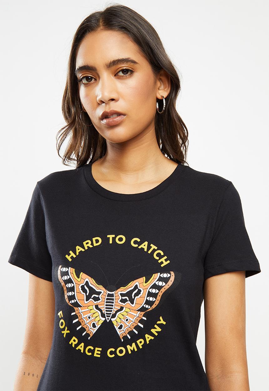 Fox - Flutter crew short sleeve tee - black