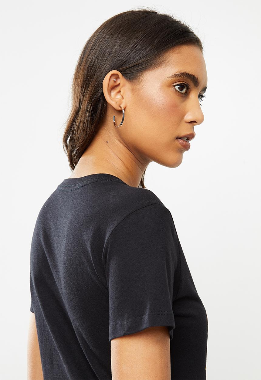 Fox - Flutter crew short sleeve tee - black