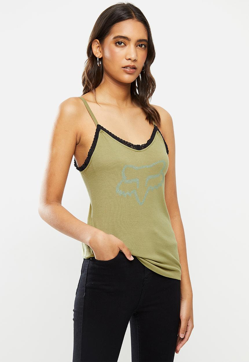 Fox - Die hard lace tank - olive