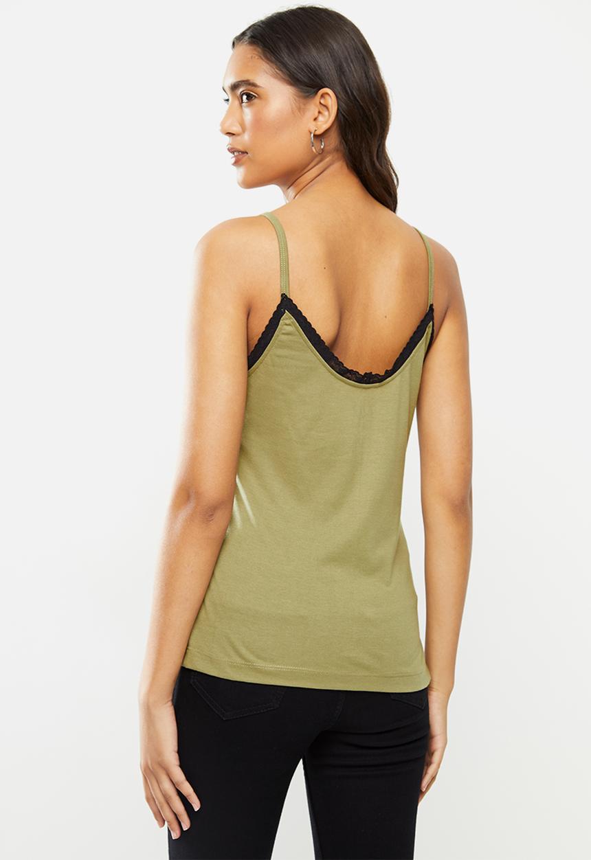 Fox - Die hard lace tank - olive
