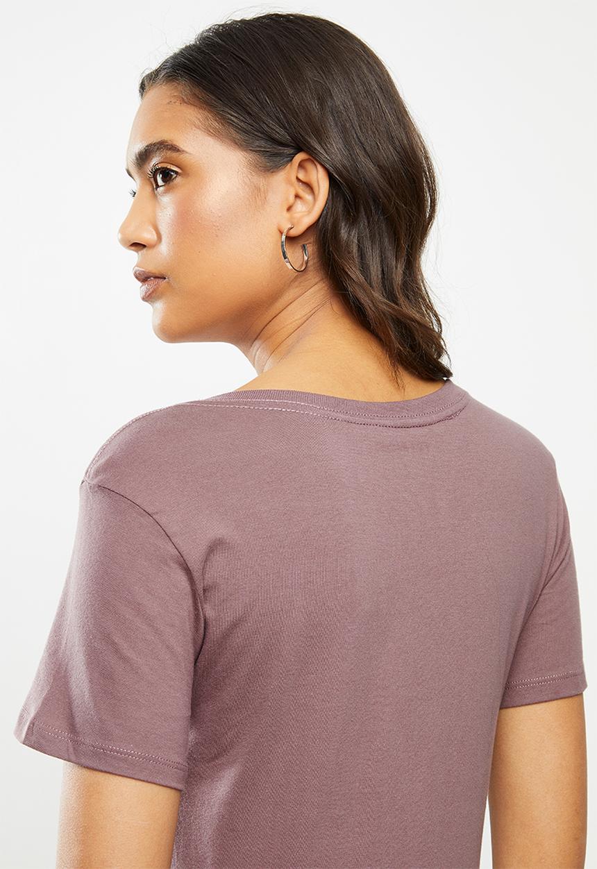 Fox - Flutter crew short sleeve tee - purple