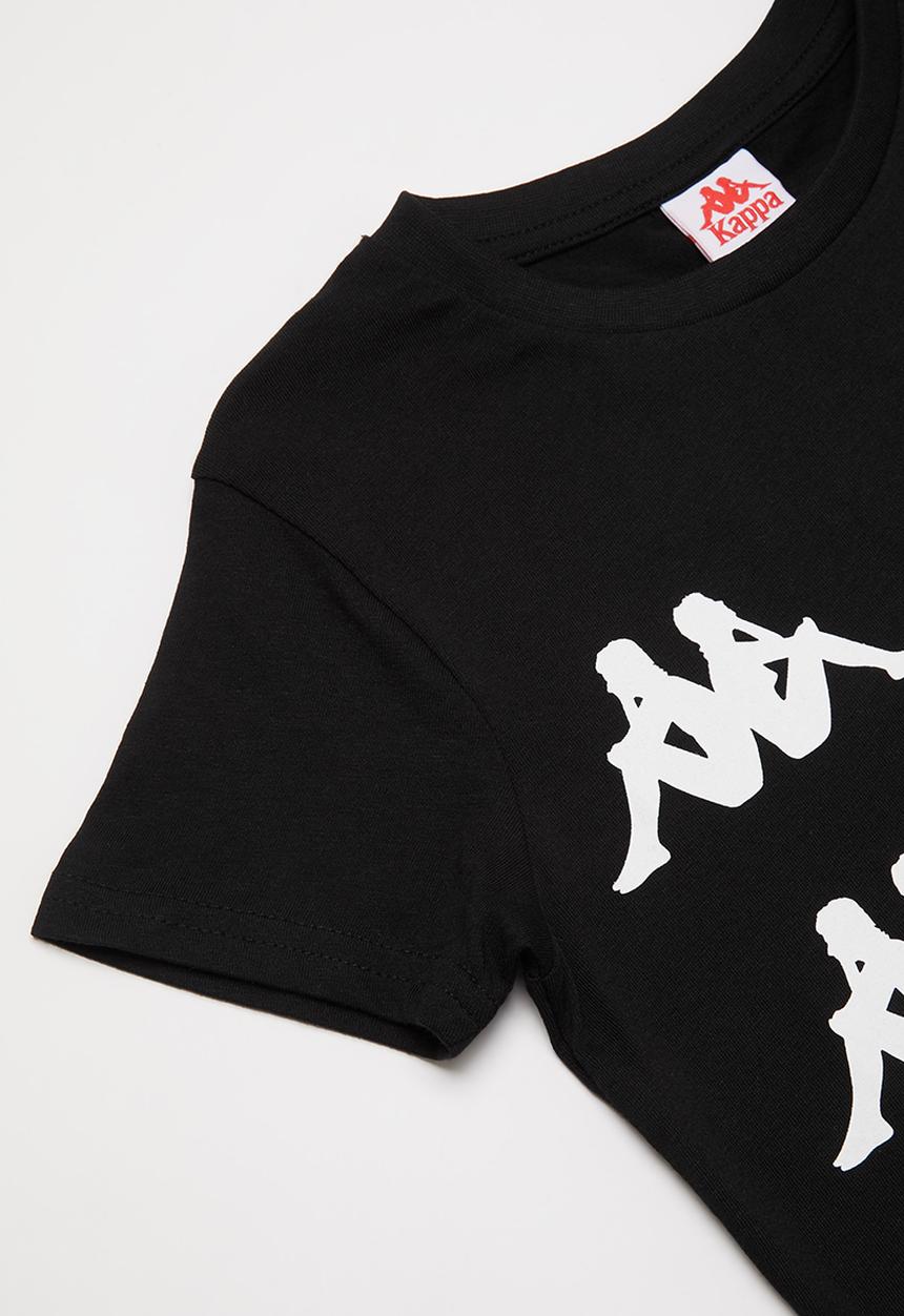 KAPPA - Authentic stardot tee - black & white