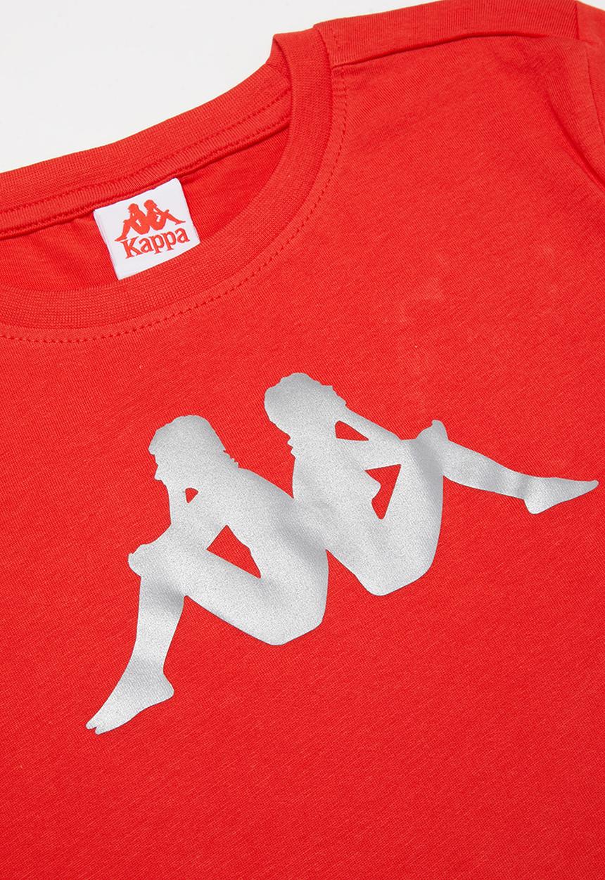 KAPPA - Authentic riter tee - red & black