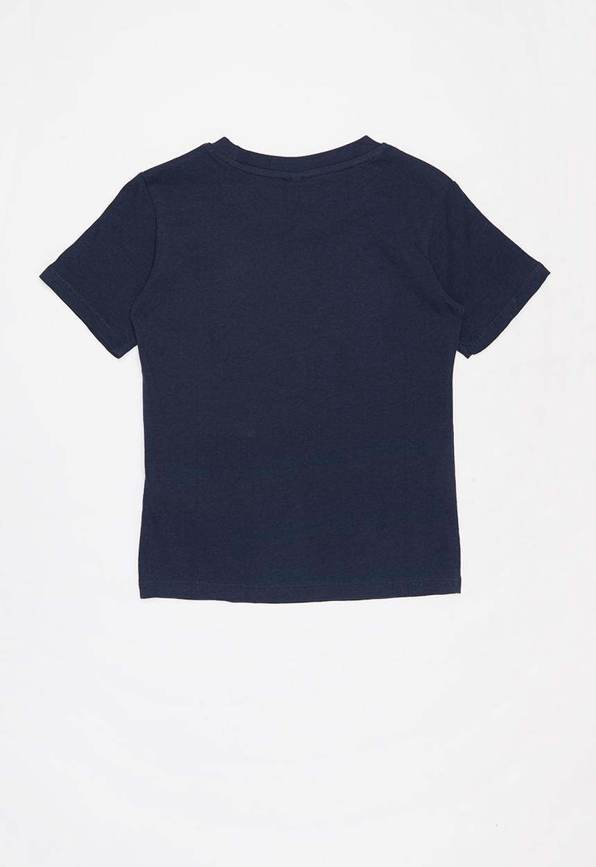 KAPPA - Youth authentic estessi tee - navy & white