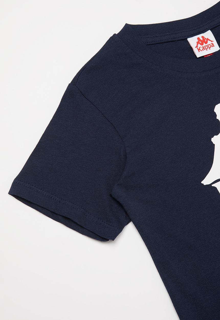 KAPPA - Youth authentic estessi tee - navy & white