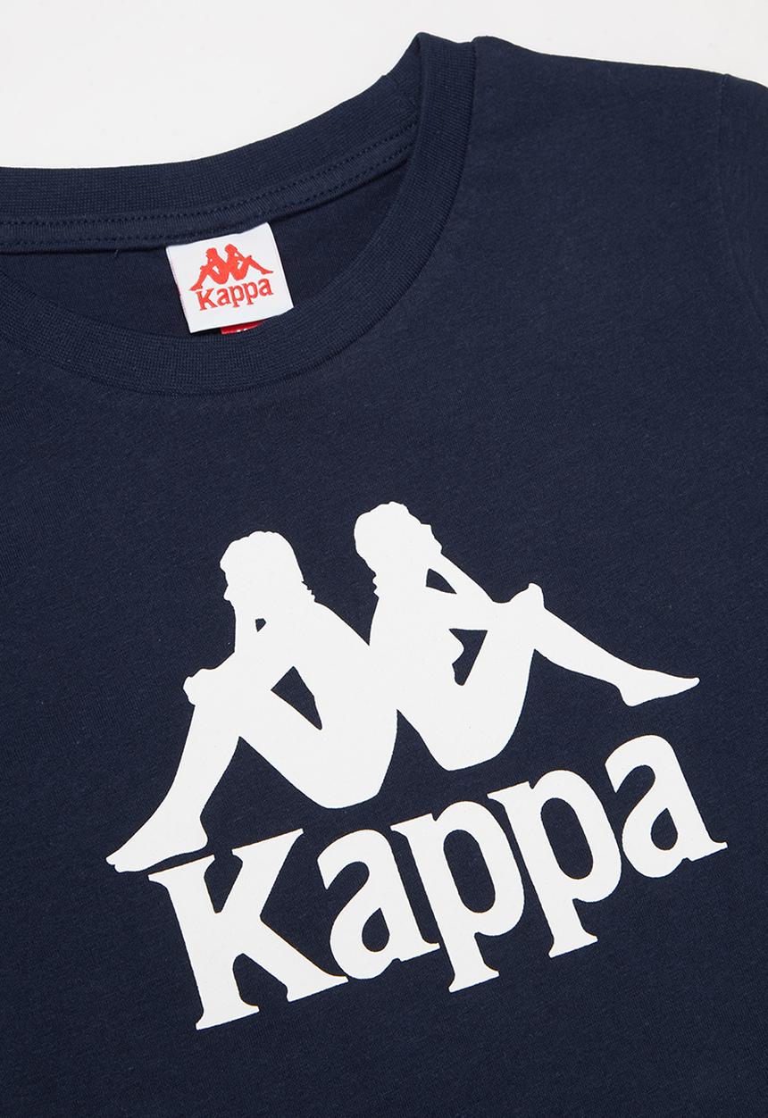 KAPPA - Youth authentic estessi tee - navy & white