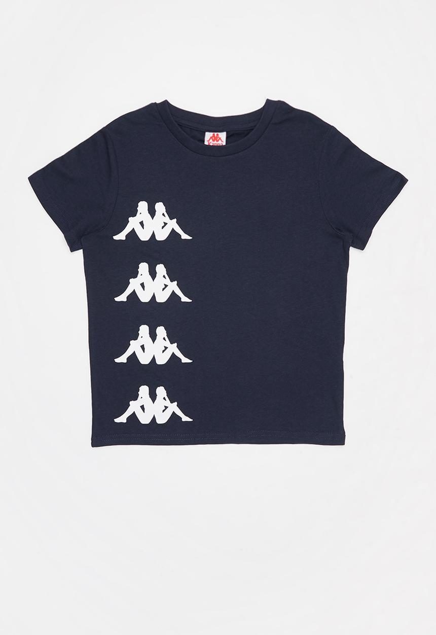 KAPPA - Authentic stardot tee - navy & white