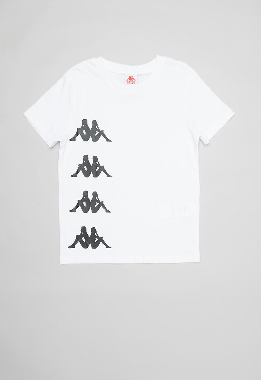 KAPPA - Authentic stardot tee - white & black