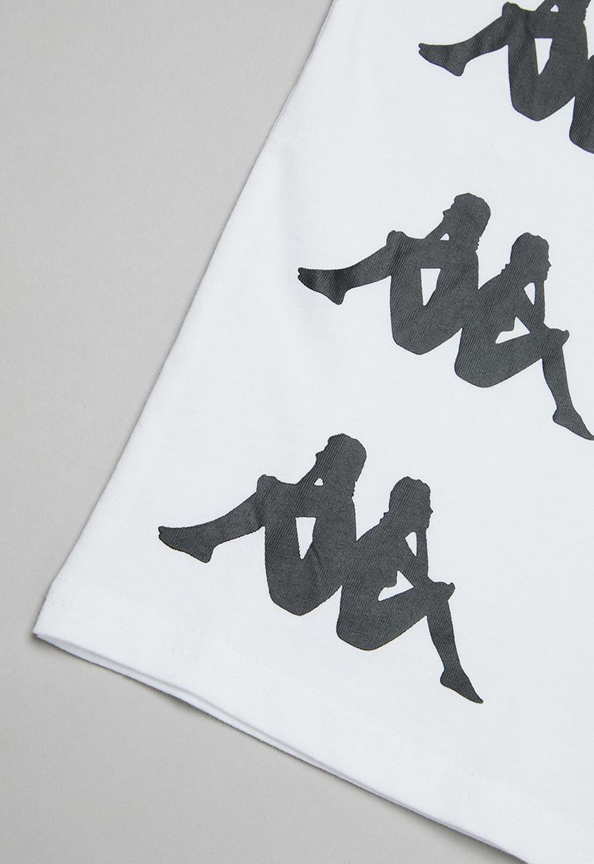 KAPPA - Authentic stardot tee - white & black