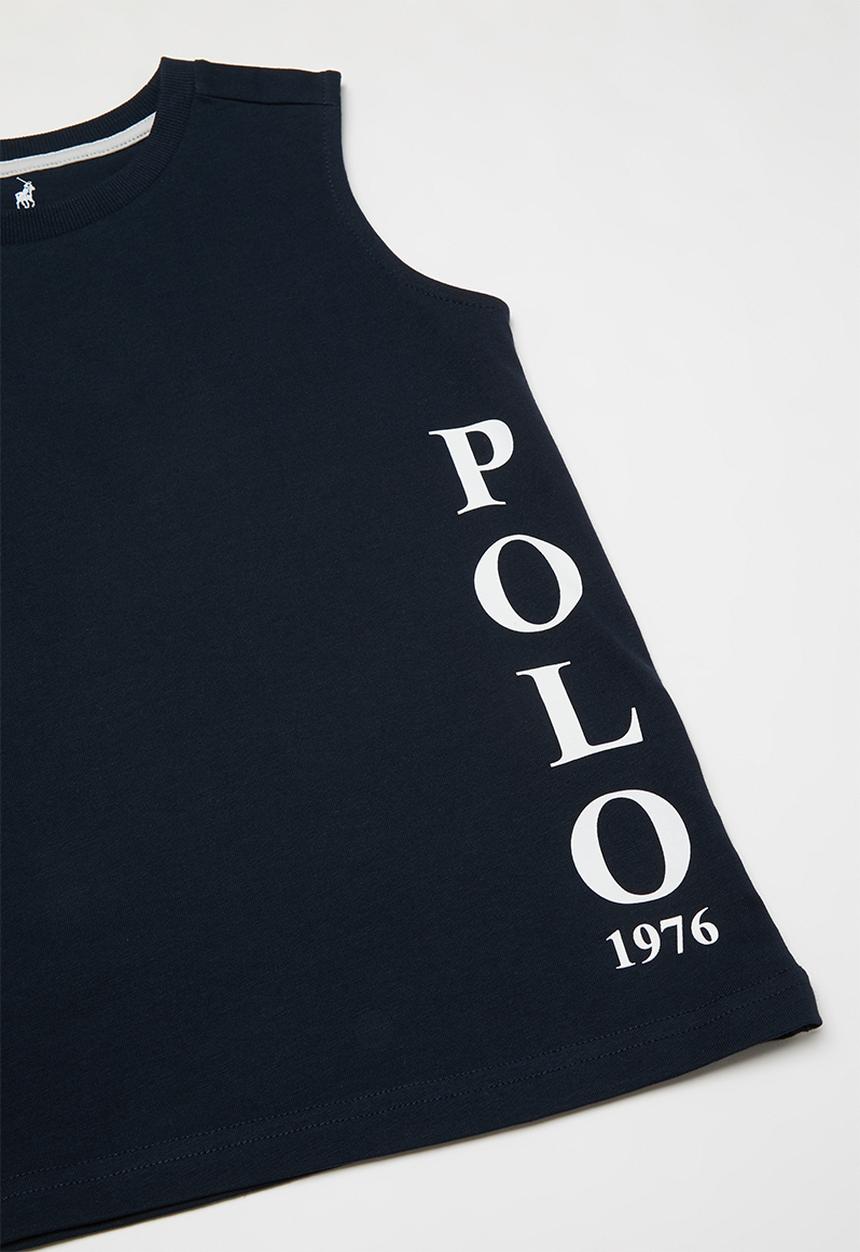 POLO - Boys bryan printed vest - navy