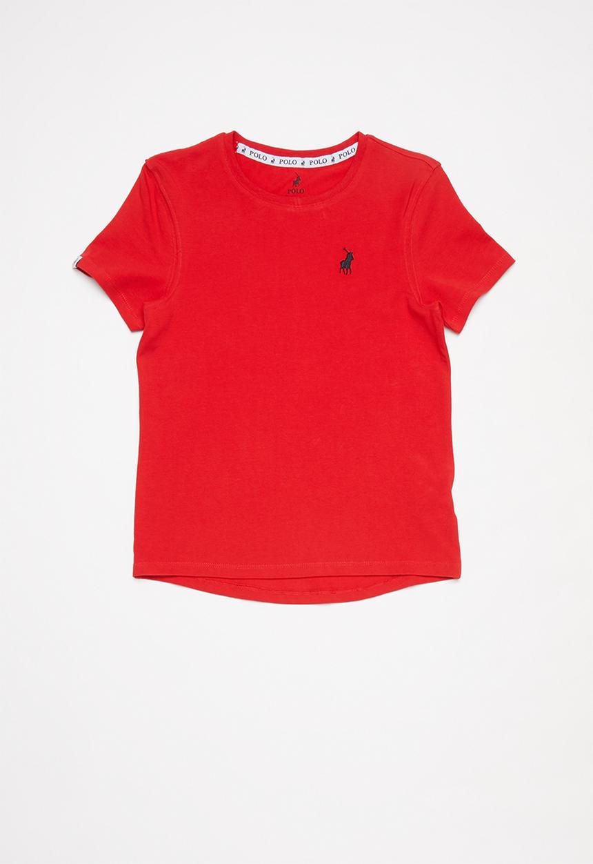 POLO - Girls kelly short sleeve tee - red