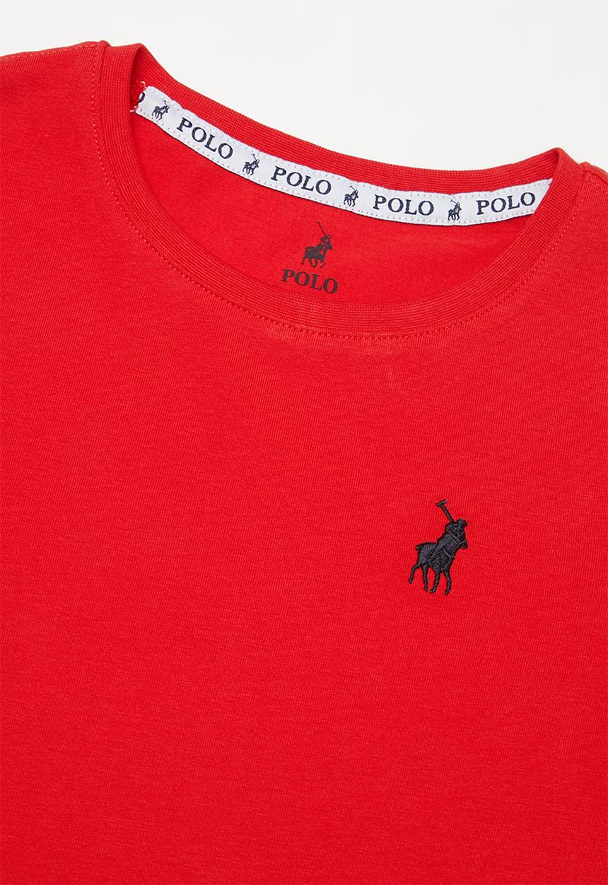 POLO - Girls kelly short sleeve tee - red