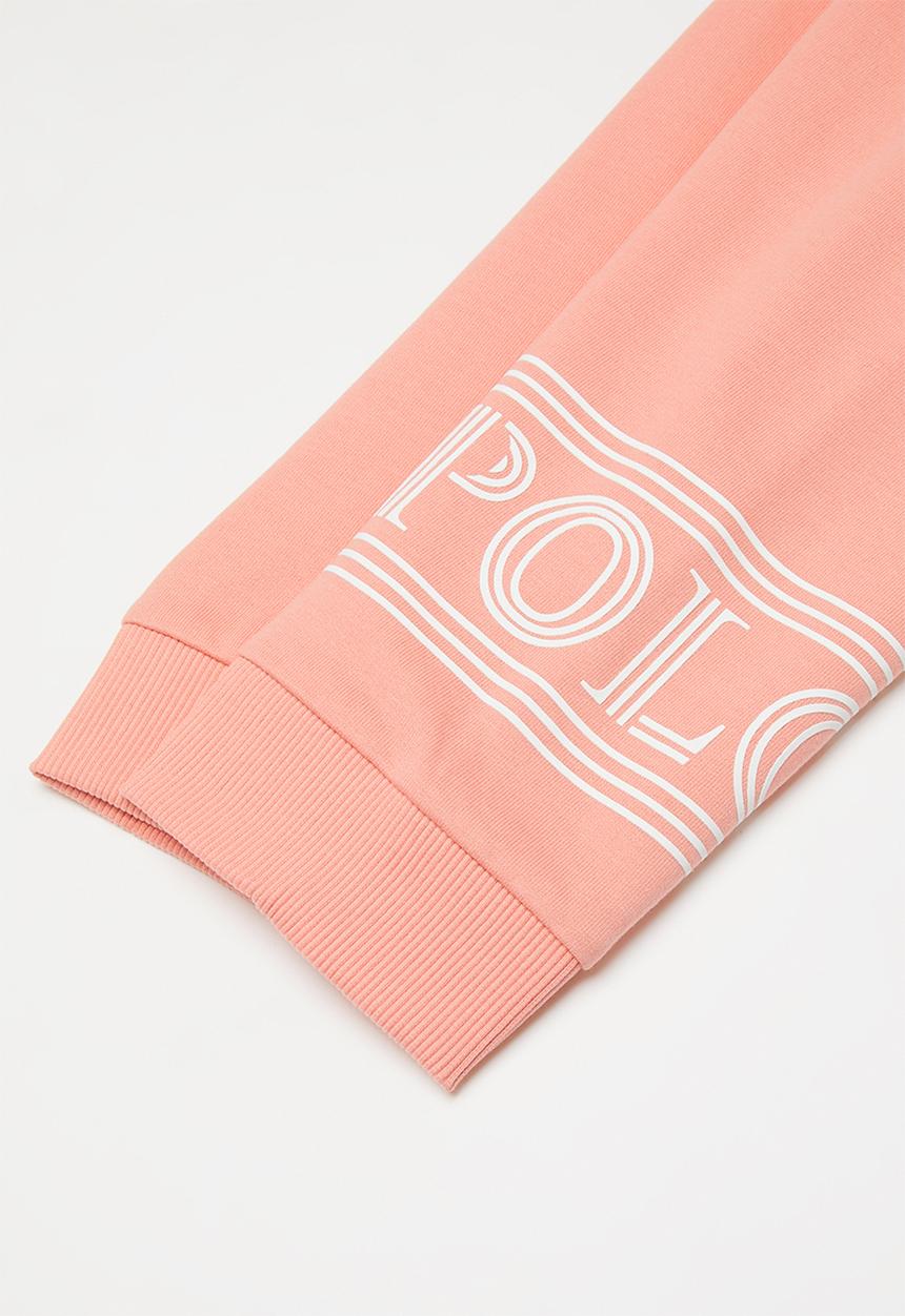 POLO - Girls amy wrap print track pant - pink