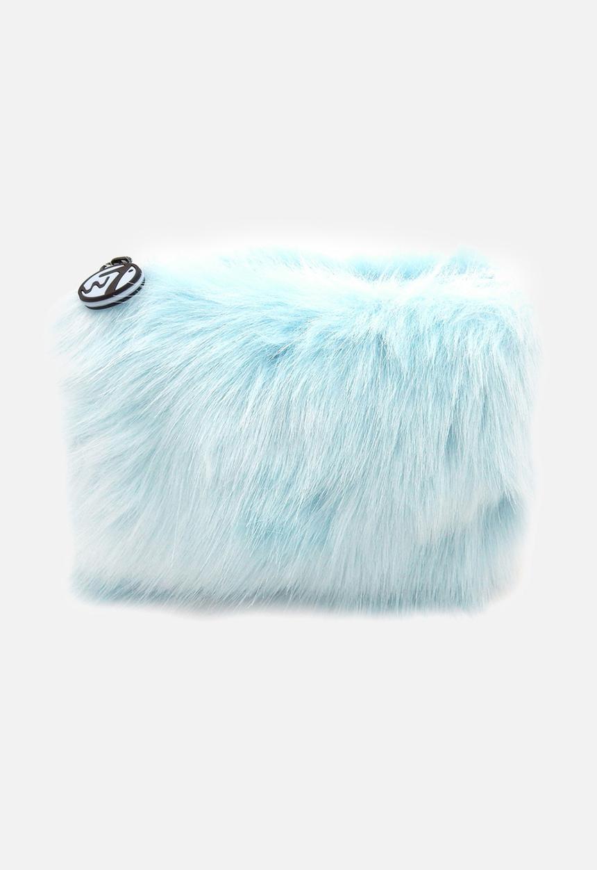 W7 Cosmetics - Furry Bag - Sky Blue