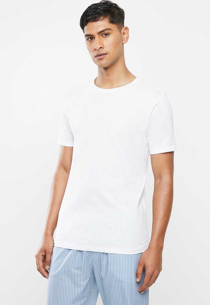 Superbalist - Scoop neck short sleeve sleep tee - white