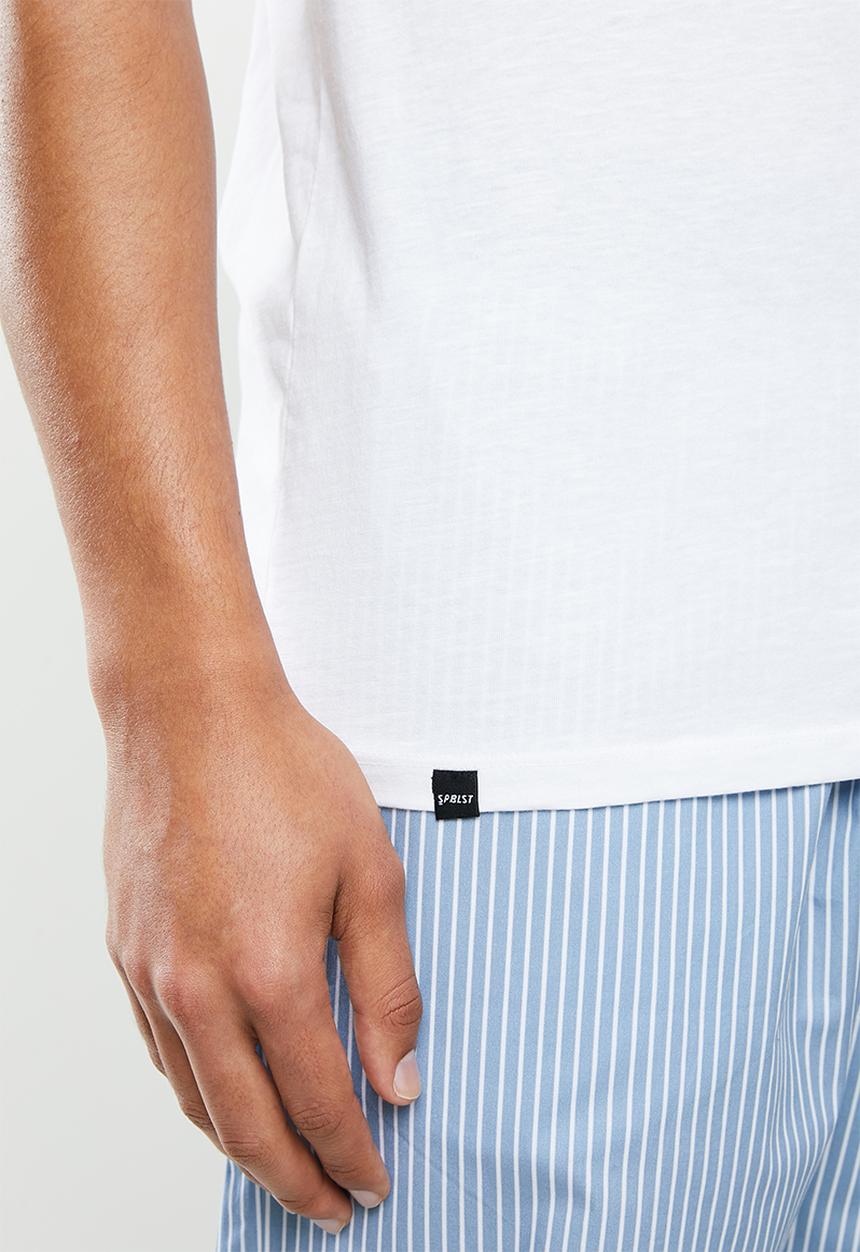 Superbalist - Scoop neck short sleeve sleep tee - white