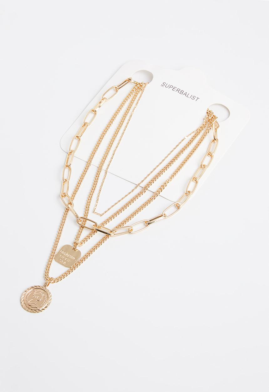 Superbalist - Scarlet layered necklace - gold