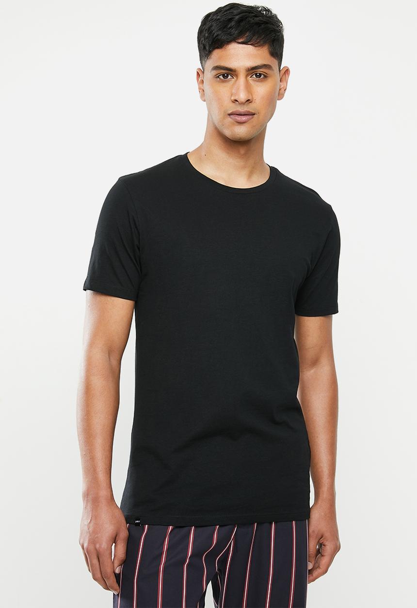 Superbalist - Scoop neck short sleeve sleep tee - black