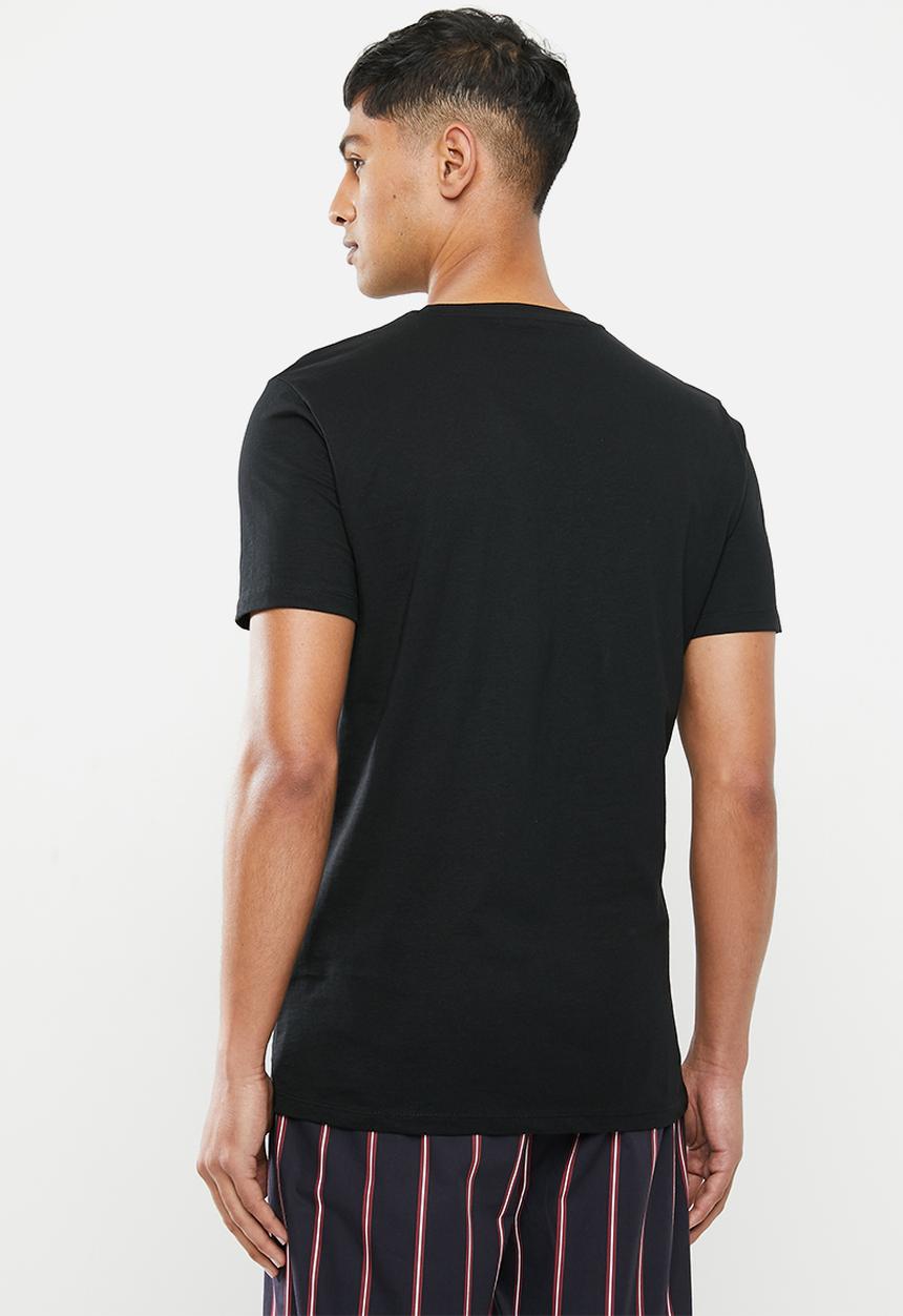 Superbalist - Scoop neck short sleeve sleep tee - black