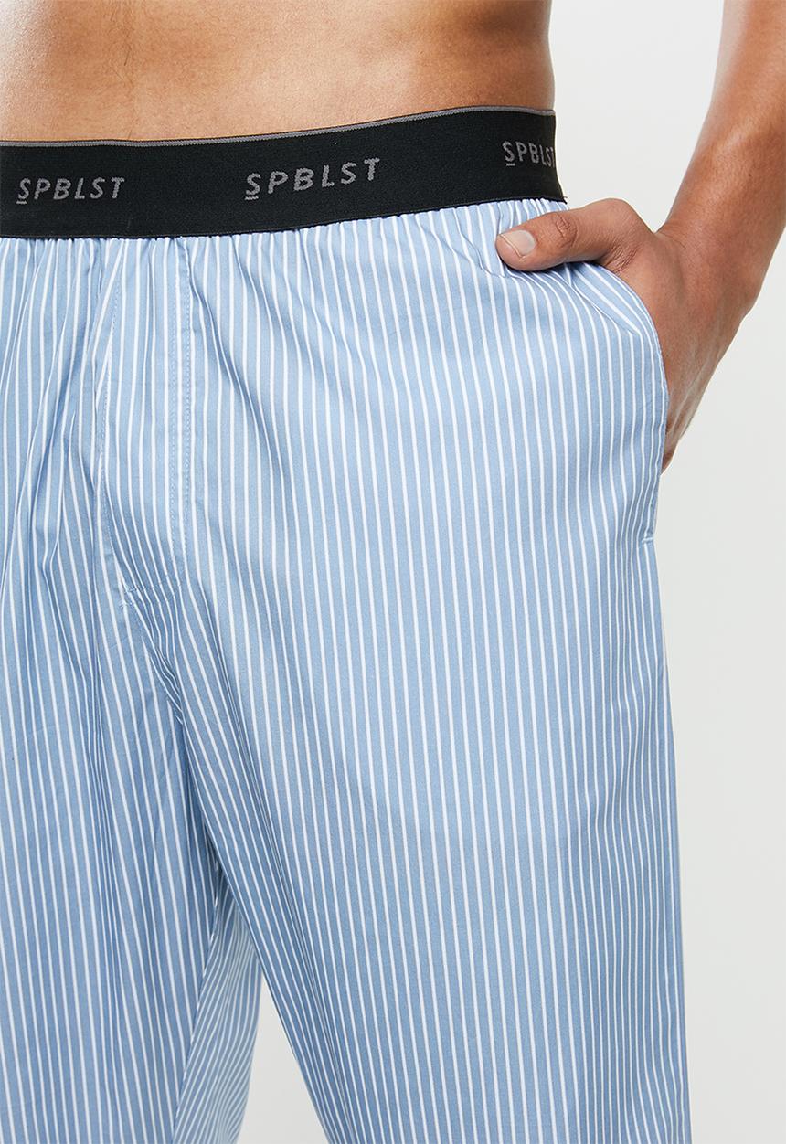 Superbalist - Woven sleep pants - blue & white