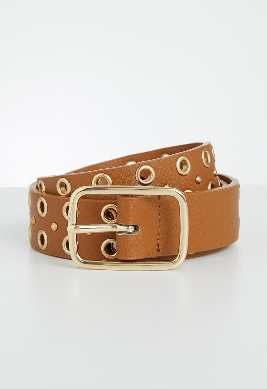 Rubi - Eyelet belt - tan
