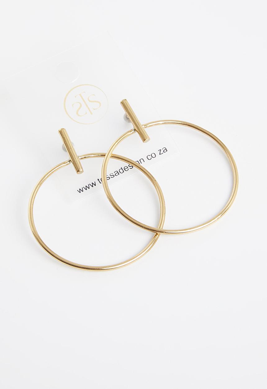 Tessa Design - Brynne hoop earrings - gold