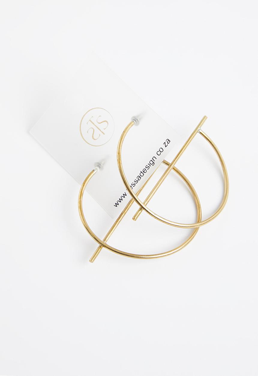 Tessa Design - Alice hoop earrings - gold