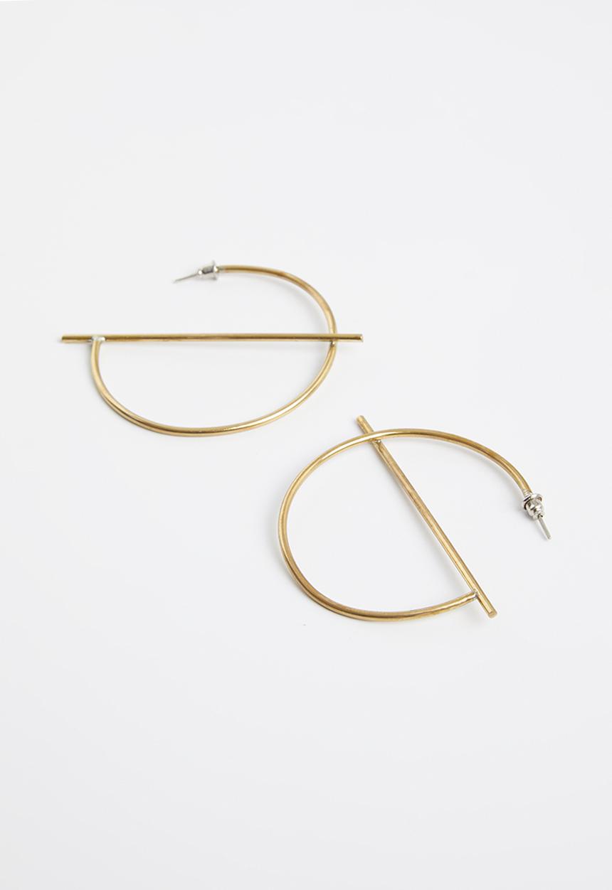 Tessa Design - Alice hoop earrings - gold
