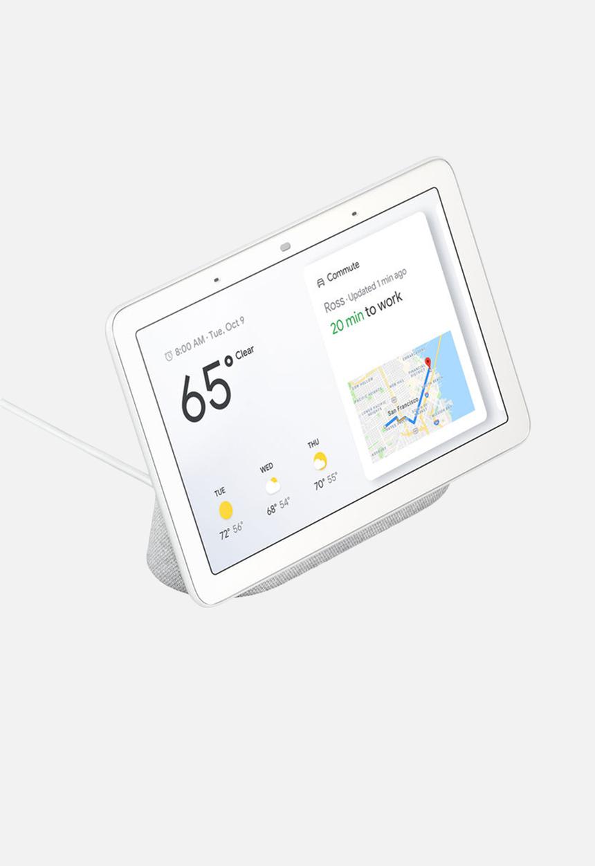 Google - Google Nest Hub Smart Display Speaker - Chalk