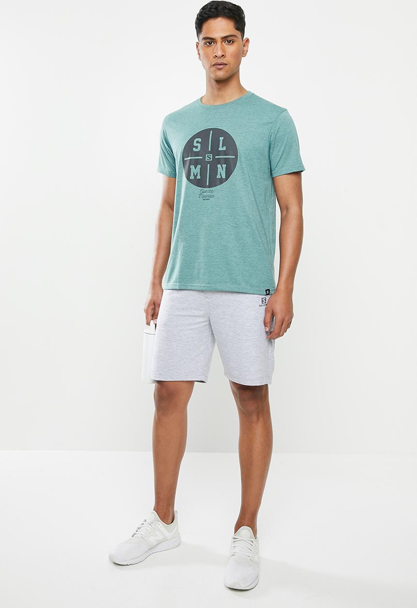 Salomon - Community short sleeve tee m - green 