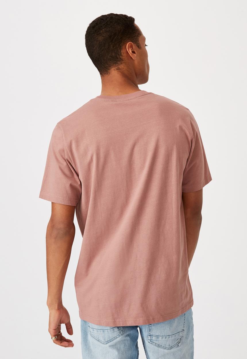 Cotton On - Tbar text T-shirt  - dirty burgundy 