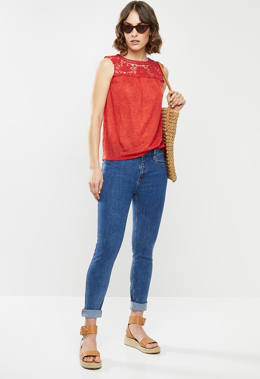 Vero Moda - Karola top - red