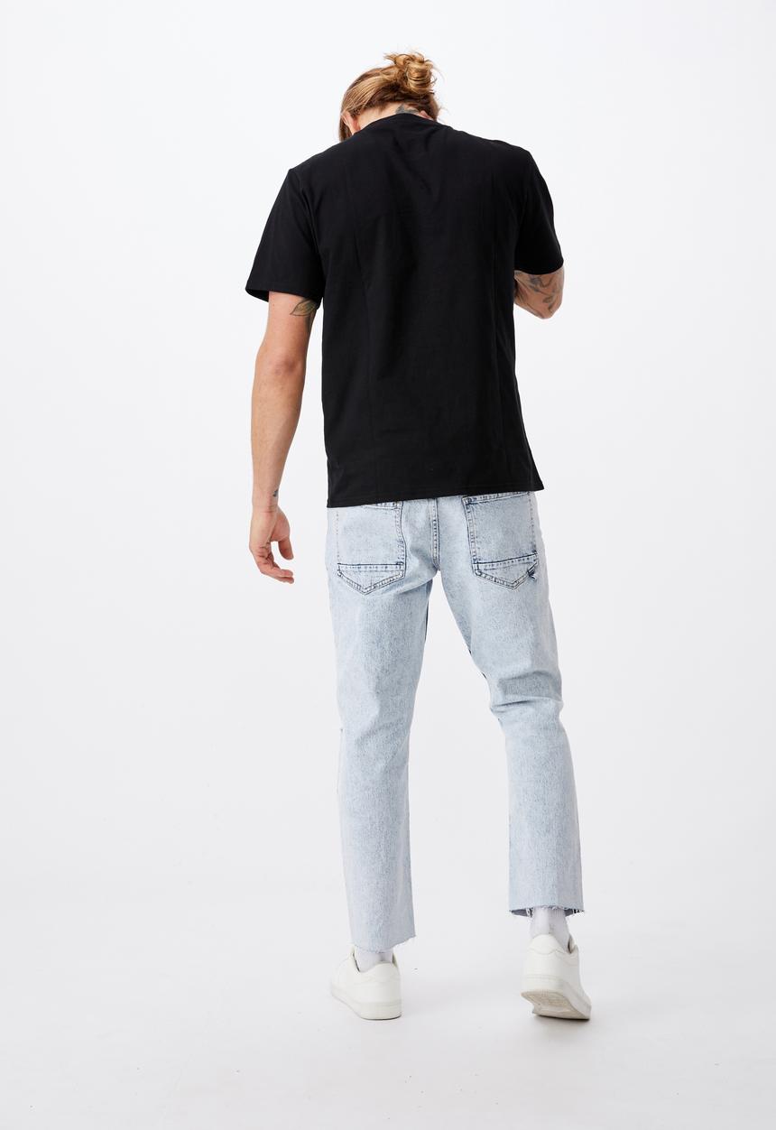 Cotton On - Tbar text T-shirt  - black