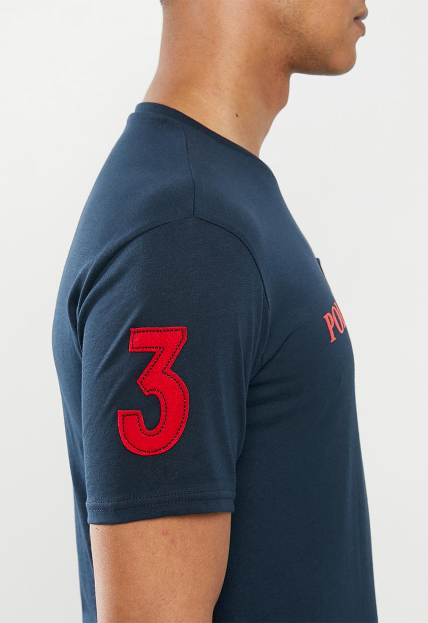 POLO - Marlon equestrian tee - navy