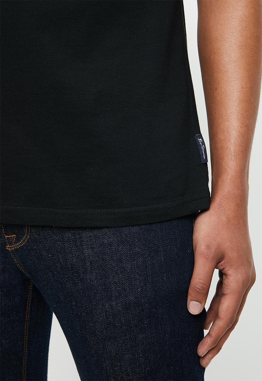 Ben Sherman - Chest print tee - black