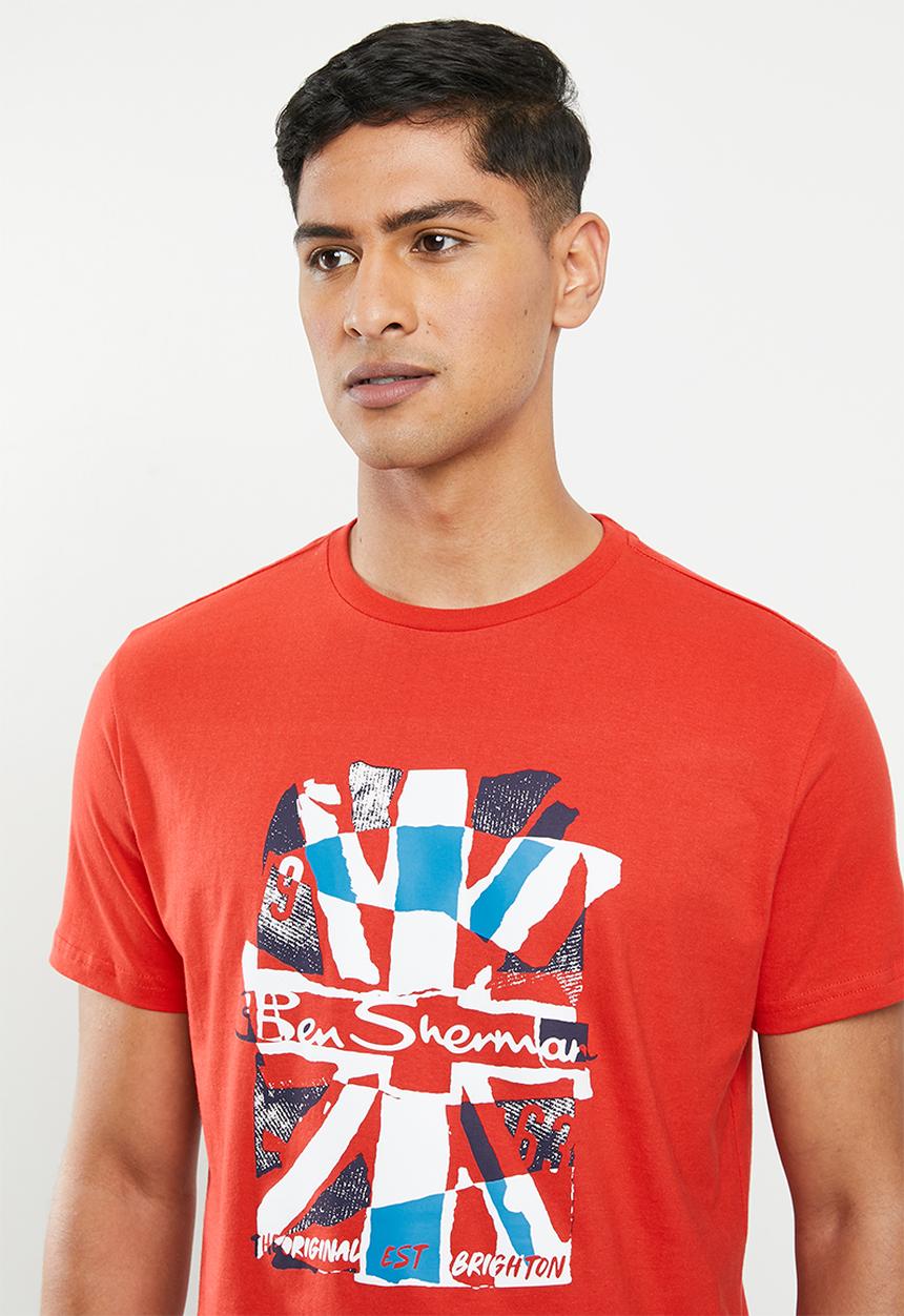 Ben Sherman - Union jack tee - red