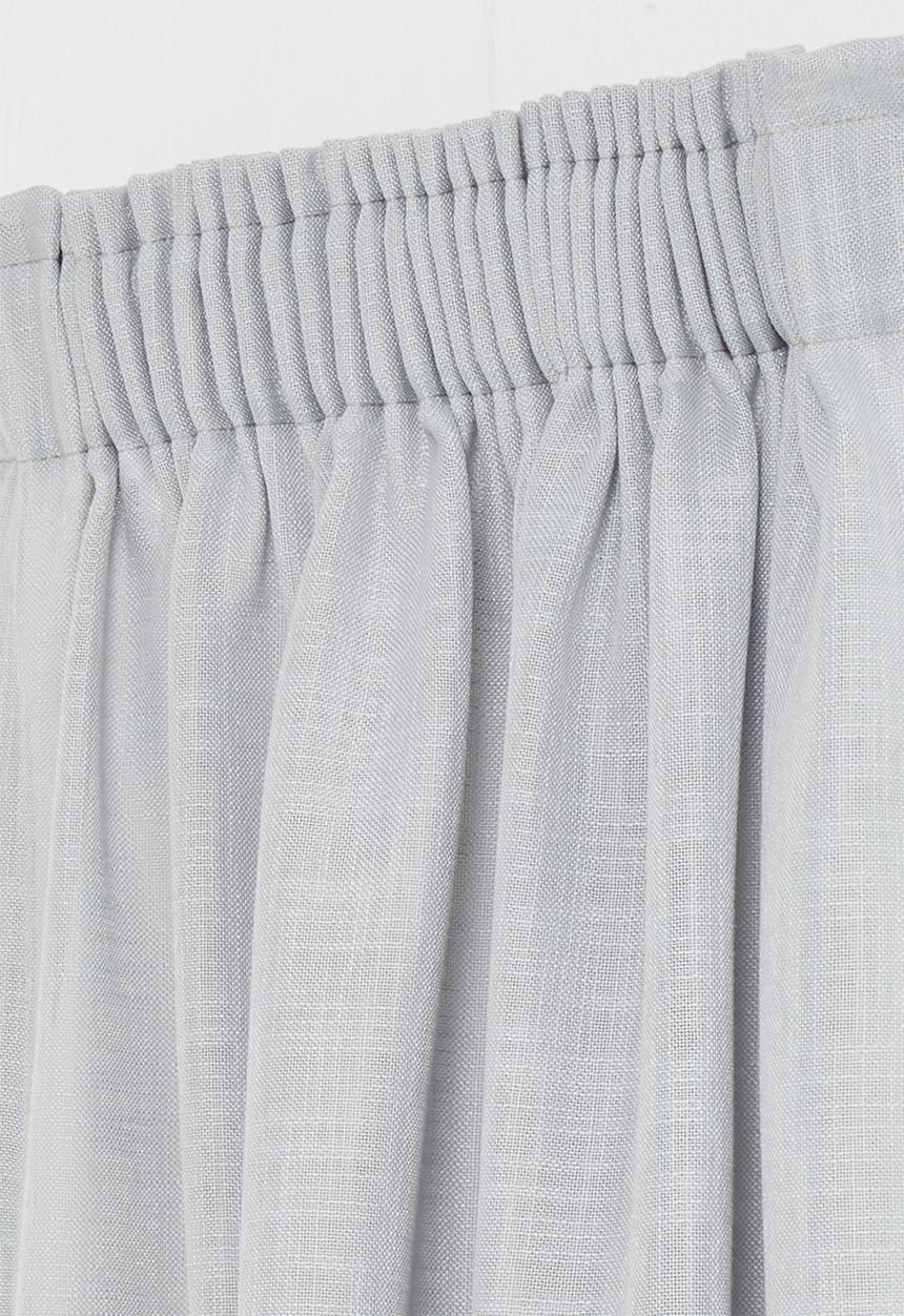 Sixth Floor - Slub unlined taped café curtain - grey
