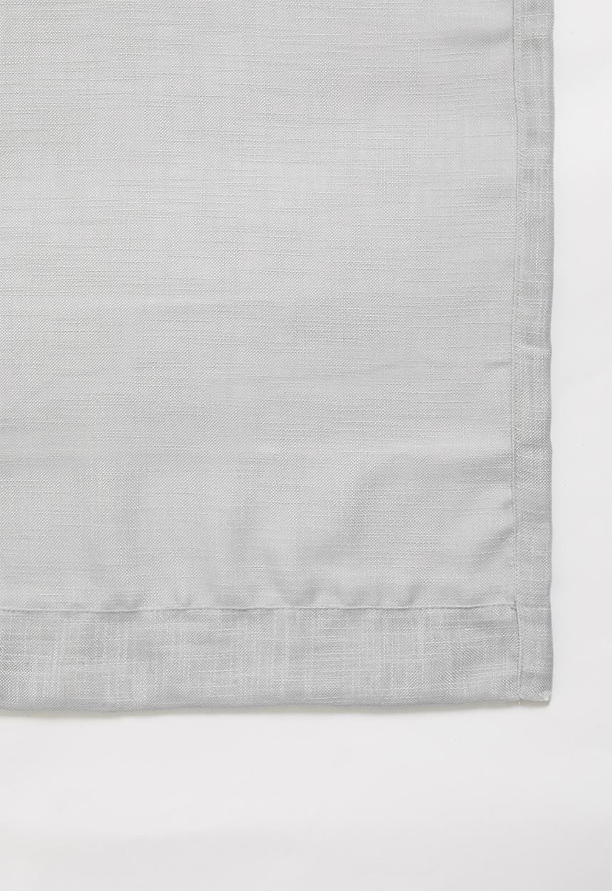 Sixth Floor - Slub unlined taped café curtain - grey