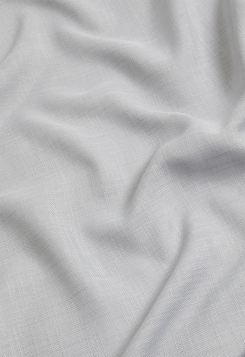 Sixth Floor - Slub unlined taped café curtain - grey