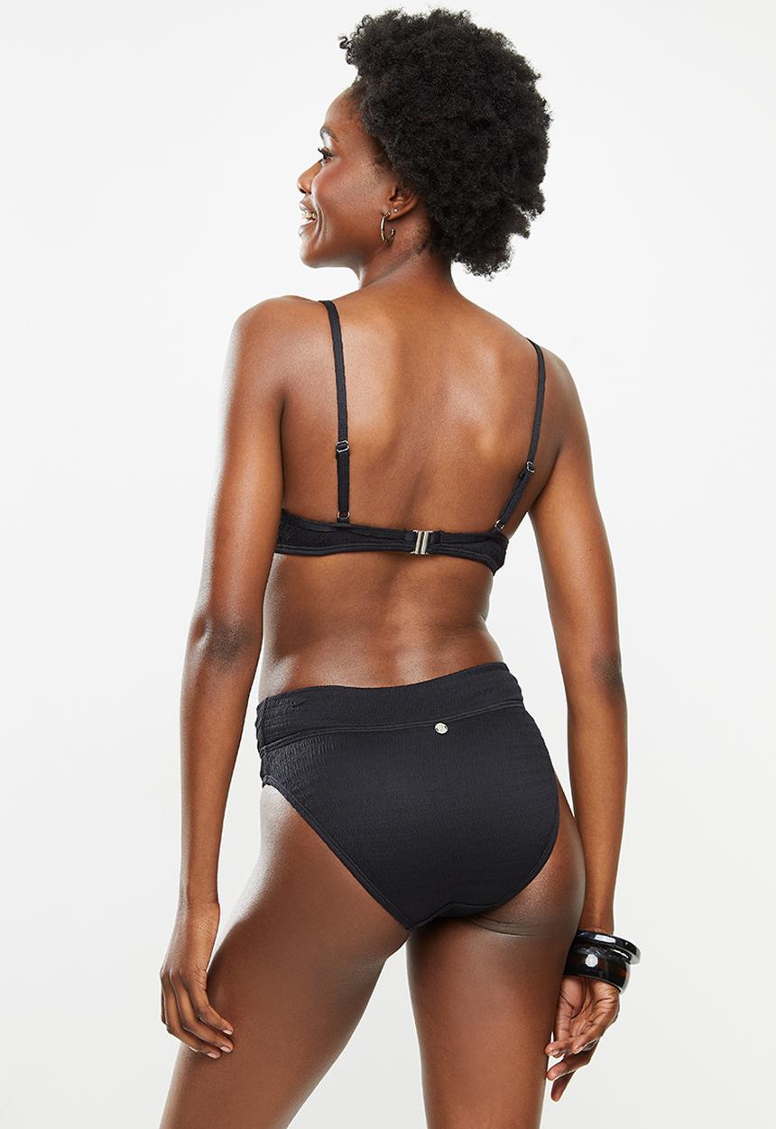 Lizzy - Katrina high waisted bikini bottoms - black
