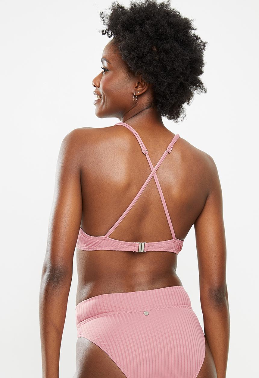 Lizzy - Hansinka underwire bikini top with fixed padding - pink