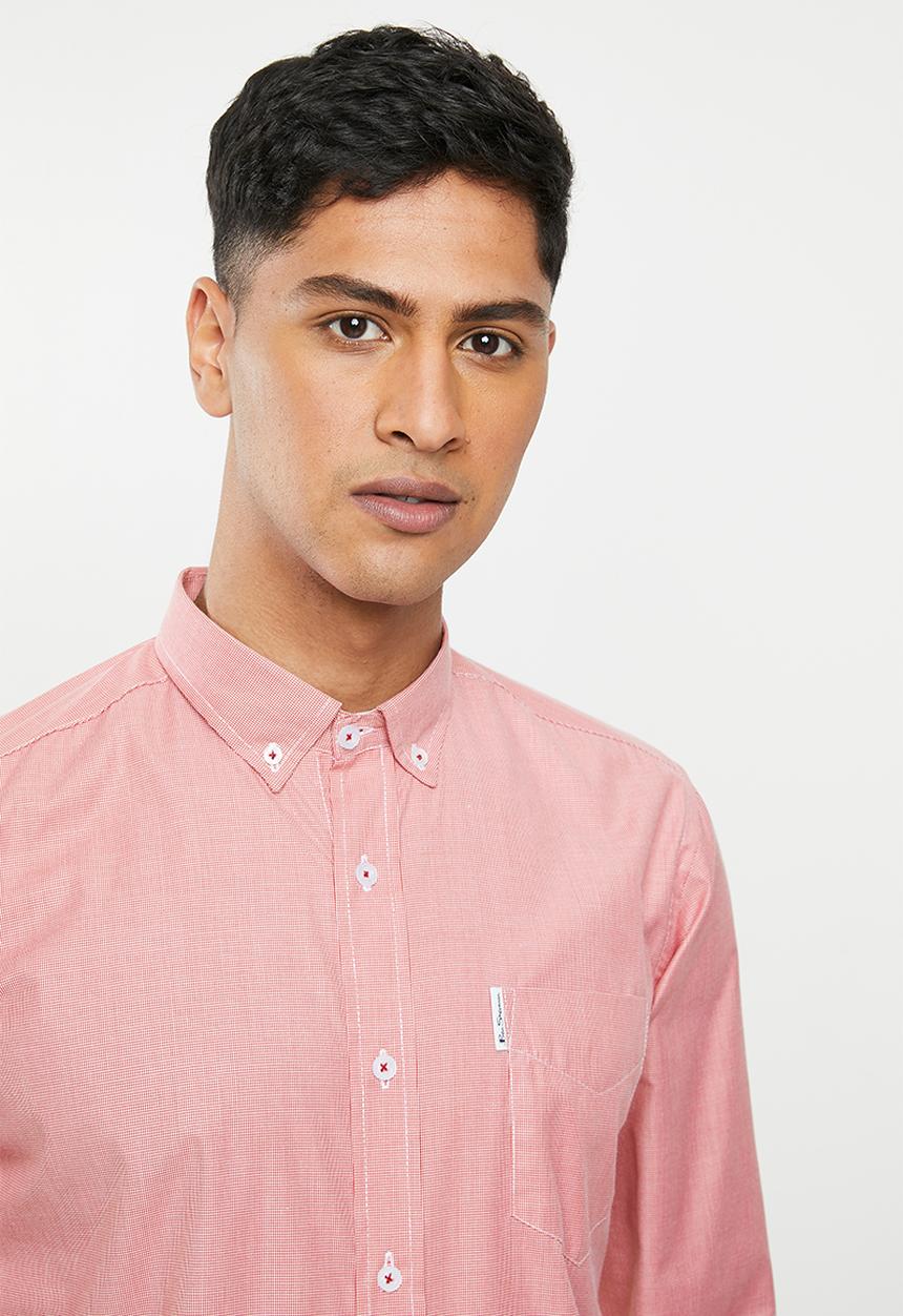 Ben Sherman - Red hound long sleeve shirt - red