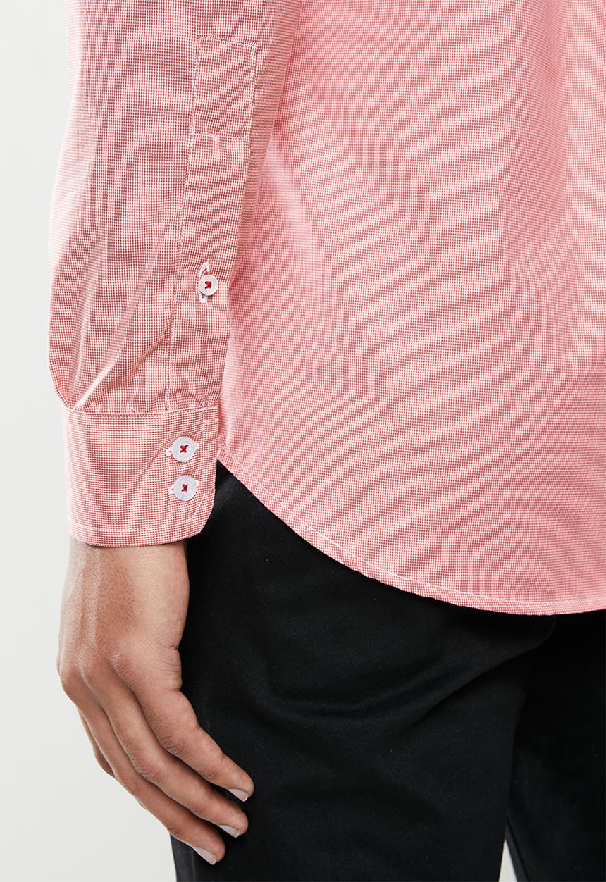 Ben Sherman - Red hound long sleeve shirt - red